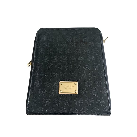 MICHAEL KORS Black Embossed Zip Tablet Padded Travel Case - Picture 3 of 9